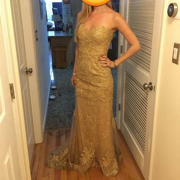 Camille La Vie size 2 evening gown bridesmaid dress EUC - Picture 2 of 6